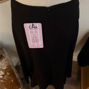 CAbi Classic Black Skirt  boot skirt style 735
NWT size 8